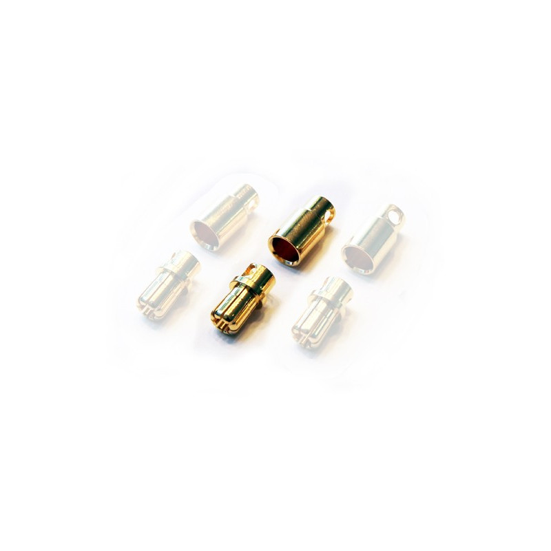 8mm Goldstecker & Buchse