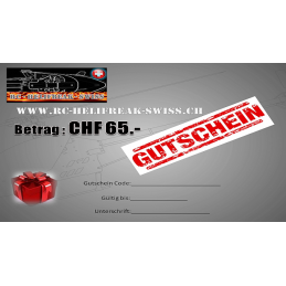 Geschenkgutschein 65.- Fr.