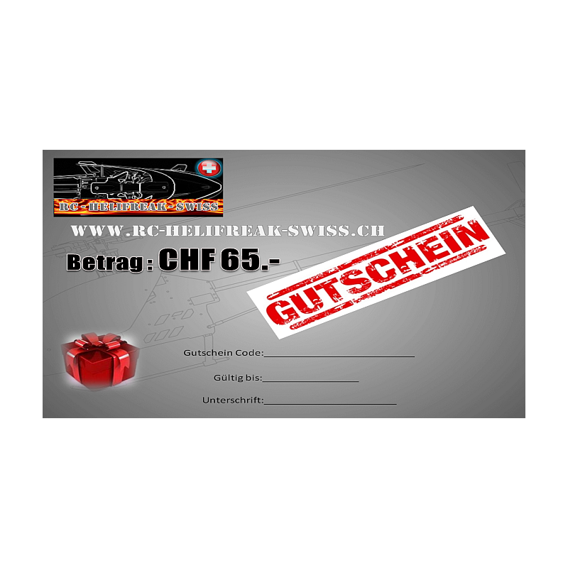 Geschenkgutschein 65.- Fr.