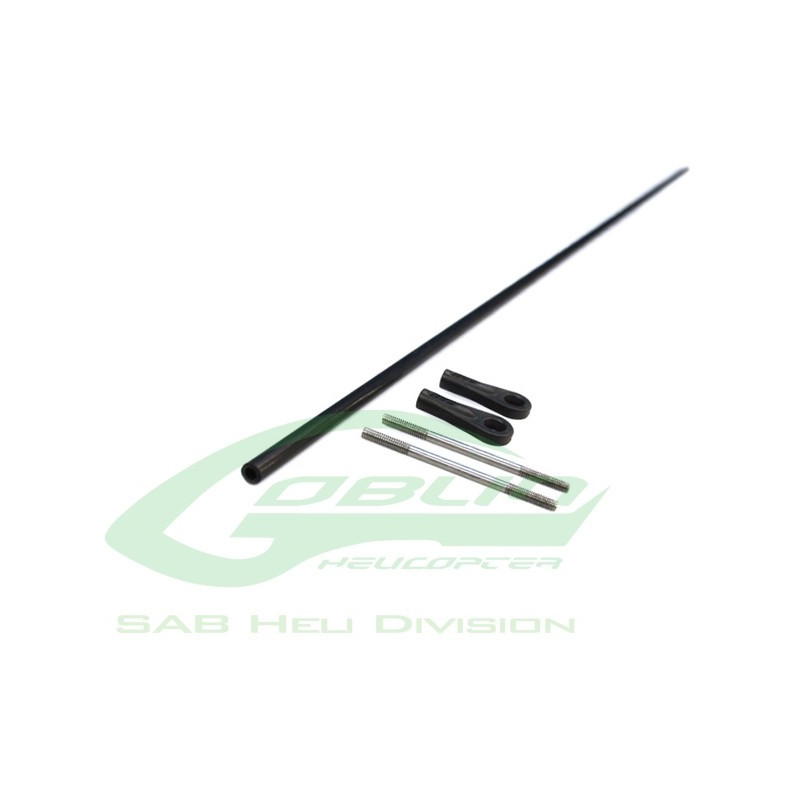 Carbon Heckanlenkung Ø4 x Ø2,5 x 596 - Goblin 500