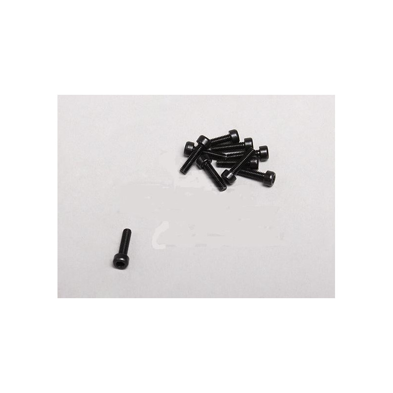 Zylinderschraube schwarz M2.5 x 10 10Stück