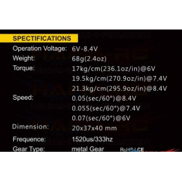 HV-Digital Servo DS-695 (6~8.4V)