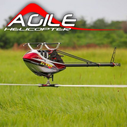 AGILE7.2 Helicopter Kit rot (inkl. Rotorblätter)