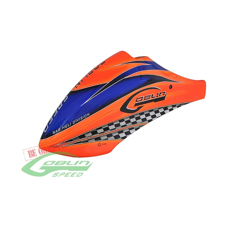 Airbrush GFK Haube Orange - Goblin 700 Speed