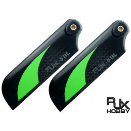 RJX Vector Green 70mm Carbon Heckblätter