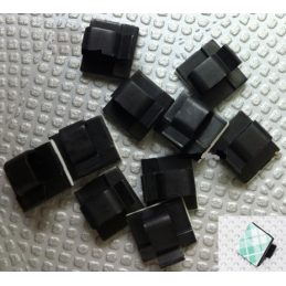 Selbstklebende Kabelhalter schwarz ( 10 Stück )