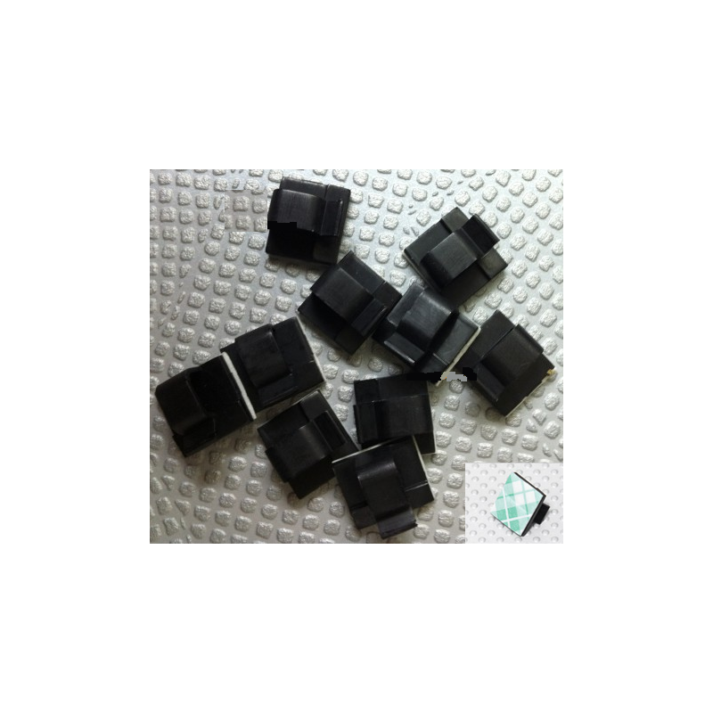 Selbstklebende Kabelhalter schwarz ( 10 Stück )