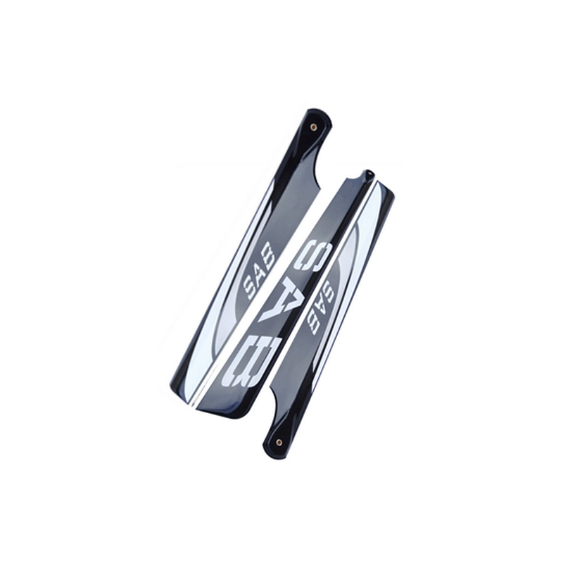 SAB Blackline 1D 3-BLATT 720mm Speed CFK Hauptrotorblätter - Silber
