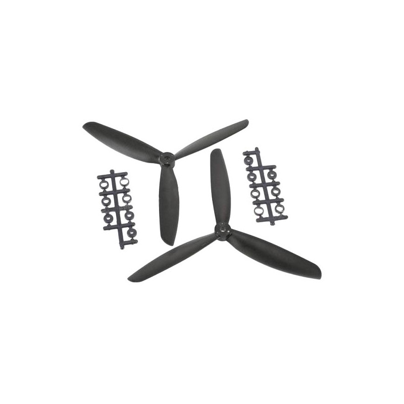 5045 5x4.5 3-Blatt Propeller CW CCW Satz Black