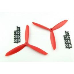 5045 5x4.5 3-Blatt Propeller CW CCW Satz Orange