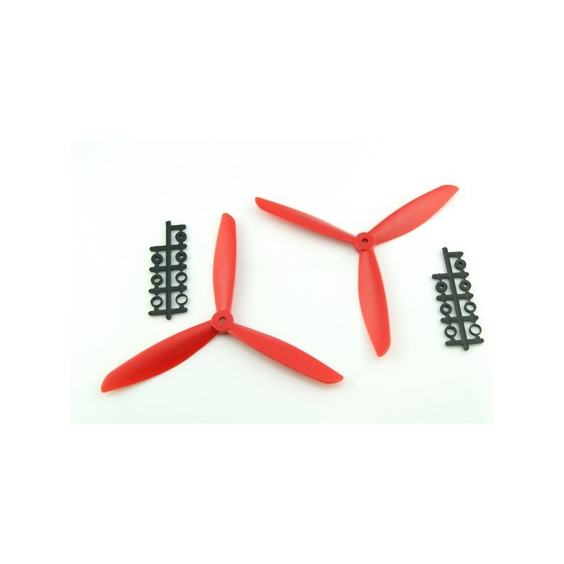 5045 5x4.5 3-Blatt Propeller CW CCW Satz Orange
