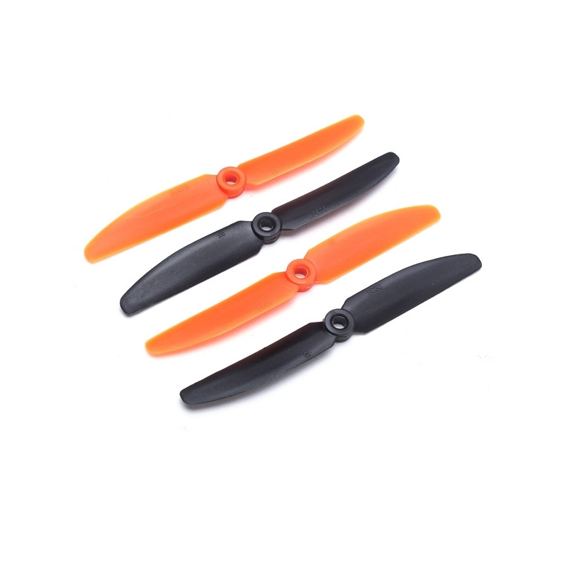 2 Paar Gemfan 5045 Nylon Propeller CW / CCW schwarz / orange