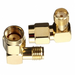 SMA Female to RP-SMA Male Right Angle Adapter Connector
