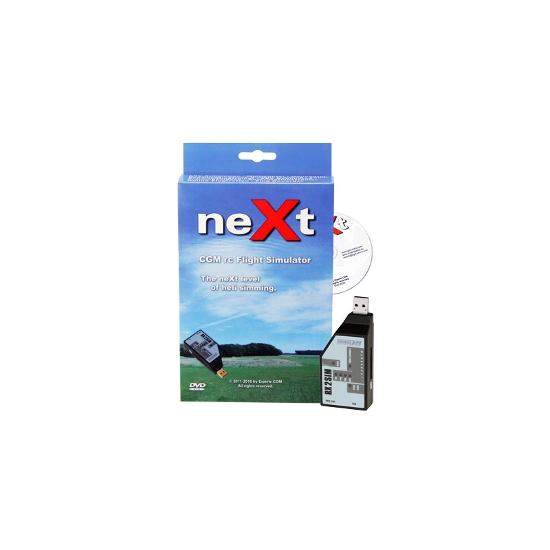 neXt CGM RC Heli Flugsimulator (DVD) inkl. RX2SIM