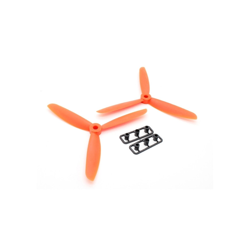 New Design GemFan 5045 Nylon 3-Blade Propellers CW/CCW orange