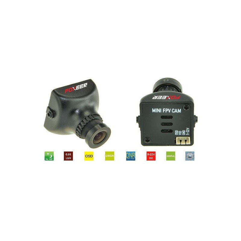 Foxeer XAT600M HS1177 600TVL CCD 2.8MM IR Mini FPV Camera IR Blocked 5-22v with Bracket