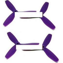 2 Pairs DALPROP 4045 TJ4045 3 Blade Propeller CW CCW Purple 