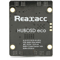 Realacc HUBOSD ECO H Type w/STOSD8 Current Sensor 5V 12V Dual BEC PDB