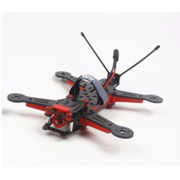 KingKong RACE 230 230mm Carbon Frame with PDB 4 Pair 5045 3-blade Propeller for FPV Racing Red