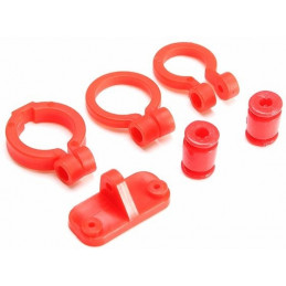 KingKong RACE 230 230mm Carbon Frame with PDB 4 Pair 5045 3-blade Propeller for FPV Racing Red