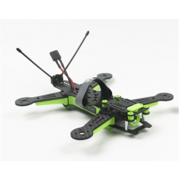KingKong RACE 230 230mm Carbon Frame with PDB 4 Pair 5045 3-blade Propeller for FPV Racing Green
