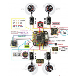 CleanFlight & BetaFlight Micro F3 Flight Controller Built-in PDB Buzzer Port 20X20mm