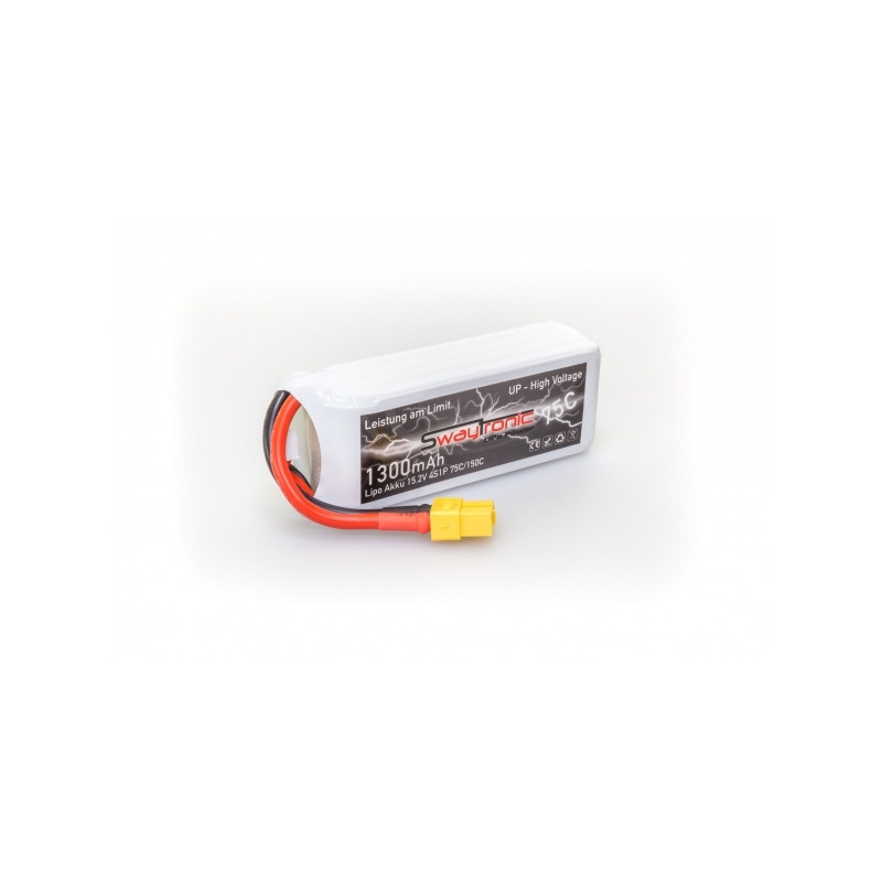 FPV LiPo 4S HV 15.2V 1300mAh 75C/150C