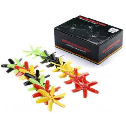 8 Pairs KINGKONG/LDARC 4x4x6 4040 6-Blade Propeller CW CCW for FPV Racer 