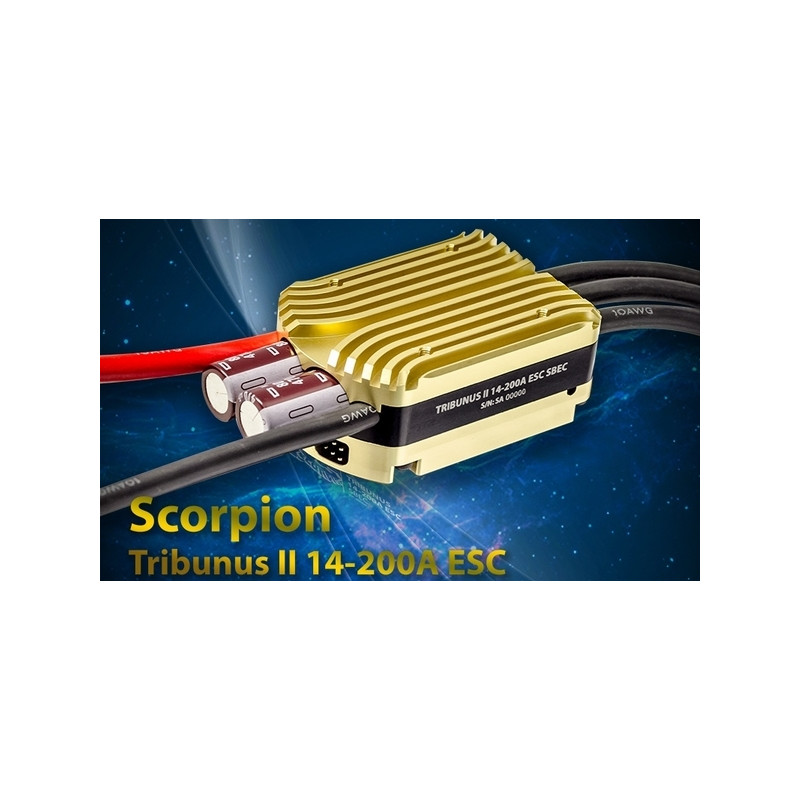 Scorpion TRIBUNUS II 14-200A (SBEC) Brushless Regler 4-14S Lipo