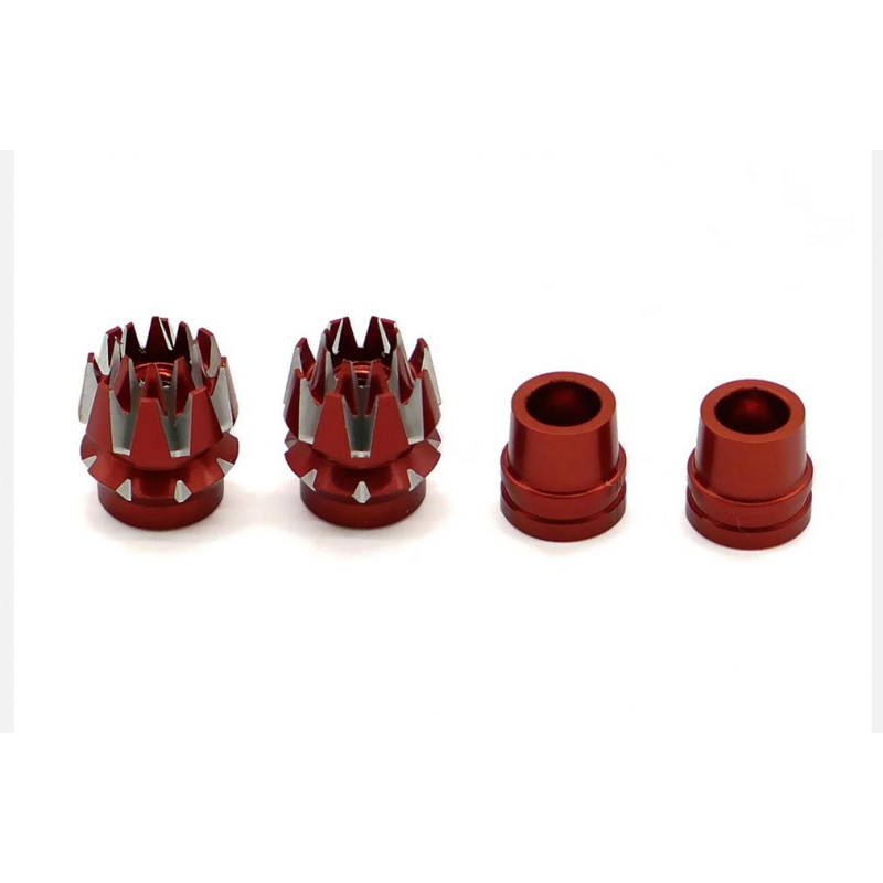 M3 3D Anti-Slip Remote Control Metal Rocker Head for Futaba Farbe Rot 