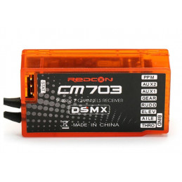 REDCON/Spektrum Compatible CM703 2.4GHZ 7CH DSM2 DSM-X PPM Receiver